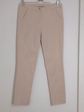 Massimo Rebecchi Soft Pink Low-Rise Cigarette Pants